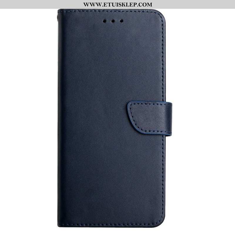 Etui Folio do Oppo A54 5G / A74 5G Prawdziwa Skóra Nappa